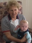 cuddling with Great Grammie