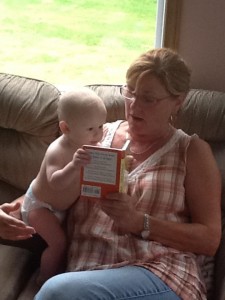 Reading with Grammie.
