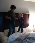 The hotel on the way to New York