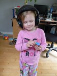 Testing the mp3 player before vacation